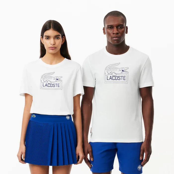 Lacoste Camiseta Ultra Dry Roland Garros Blanca Unisex PE24