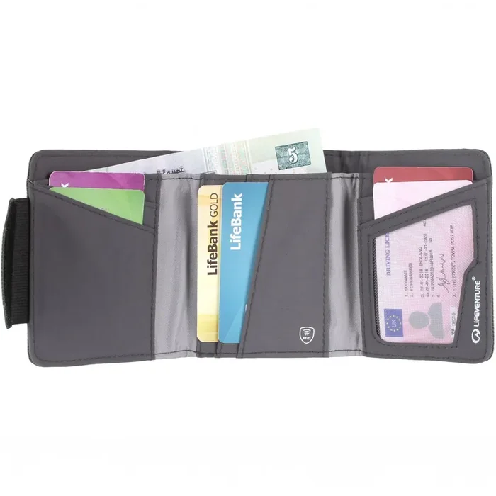 Lifeventure Portefeuille RFID en matériaux recyclés, gris Bon Marché
