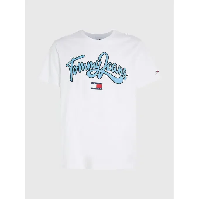 Livraison Gratuite T-shirt Tommy Hilfiger TJM REG College Pop