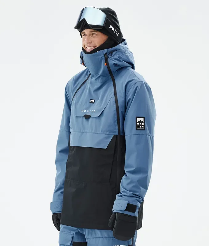 Livraison Mondiale Montec Doom Veste Snowboard Homme Blue Steel/Black