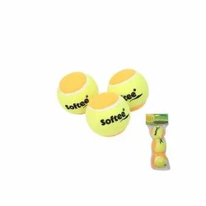 Lot de 3 balles de tennis enfant Minitenis