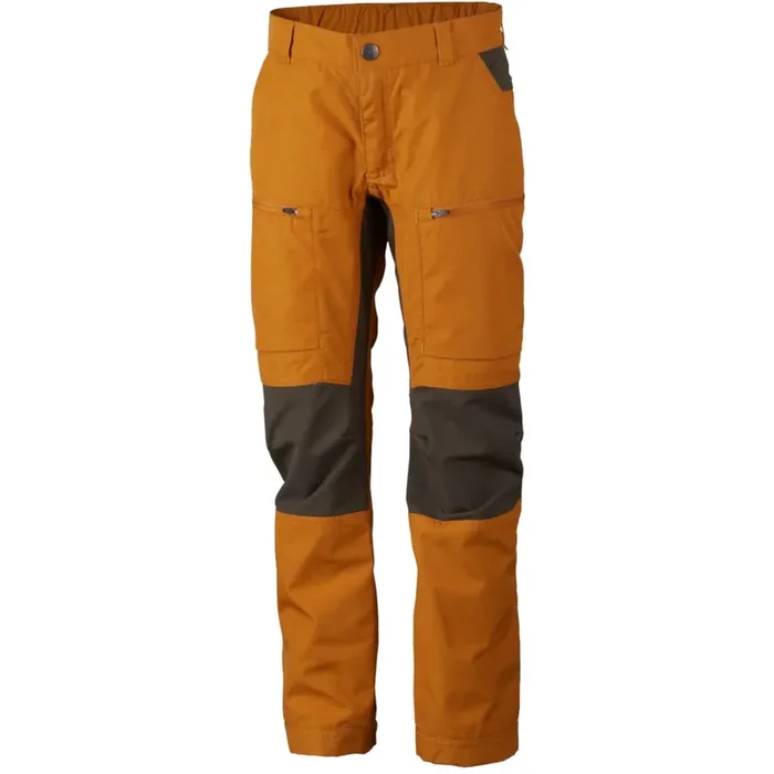 Lundhags Lockne II Jr Pant, pantalon de randonnée, enfants, or/vert Paiement Sécurisé
