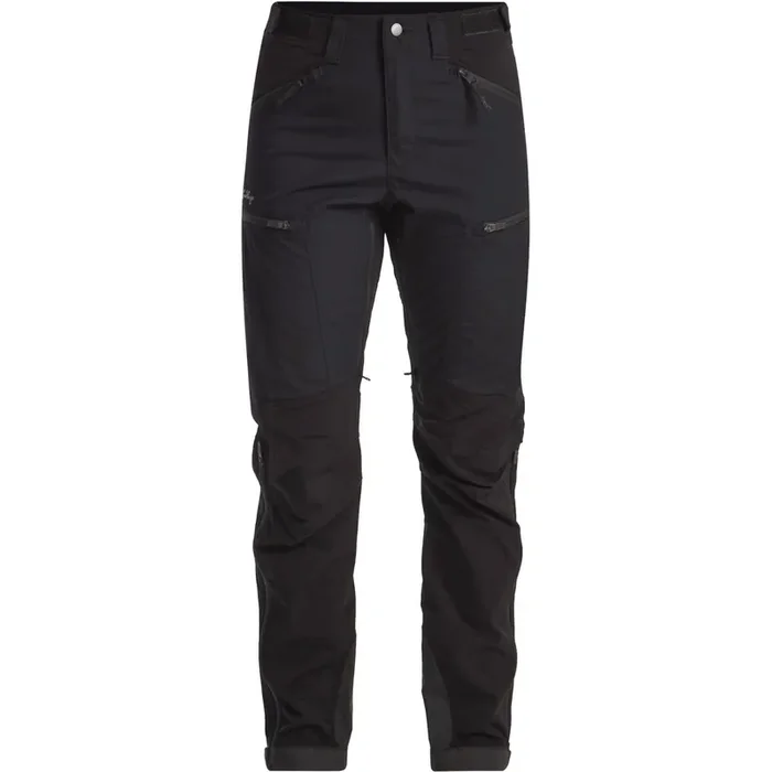 Lundhags Makke High Waist Curved Pants W Short, pantalon de randonnée, femme, noir Pas Cher