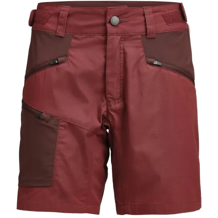 Lundhags Makke Lt Shorts, short de randonnée, femme, rouge Nouvelle Collection