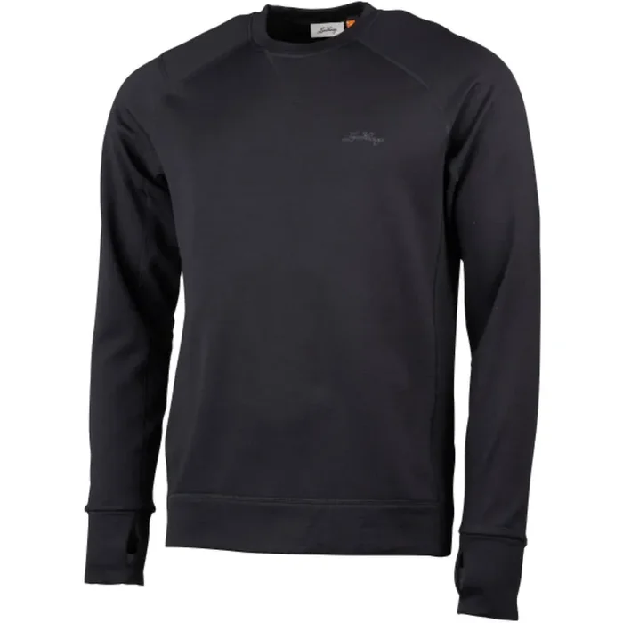 Lundhags Ullto Merino Ms Crew, couche intermédiaire, homme, noir Meilleure Qualité