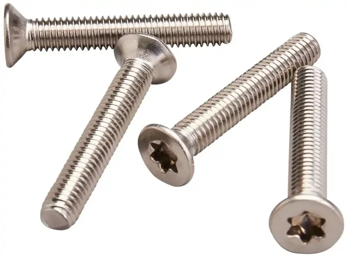 M6 Tapered Head Foil Screws Pack de 4 Garantie Incluse