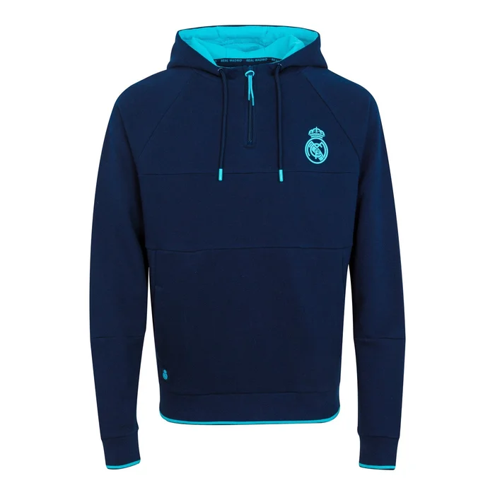 Madrid Sky Sweatshirt Hommes Partial Zip Bleu – Boutique Officiel Real Madrid CF