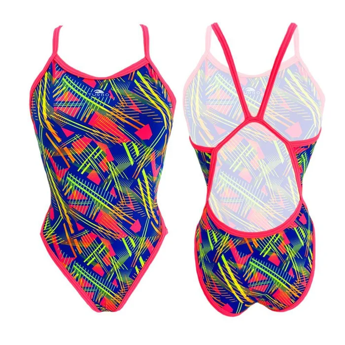 Maillot de bain 1 piu00e8ce femme Turbo Revolution&rsquo; Chromatic Angles [Taille S]