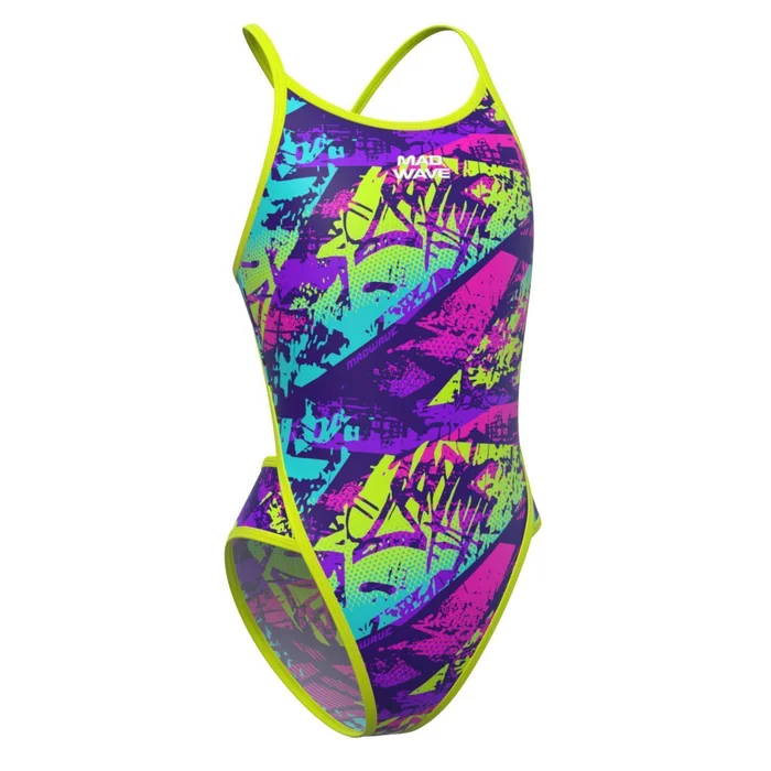 Maillot de bain 1 piu00e8ce fille Mad Wave Diana PBT D7 [Taille M]