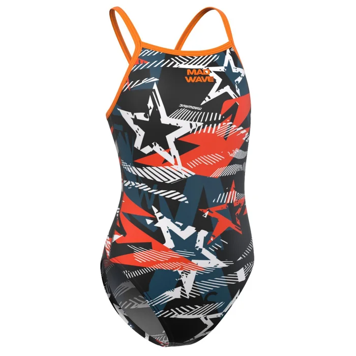 Maillot de bain 1 piu00e8ce fille Mad Wave Nera PBT A1 [Taille M]