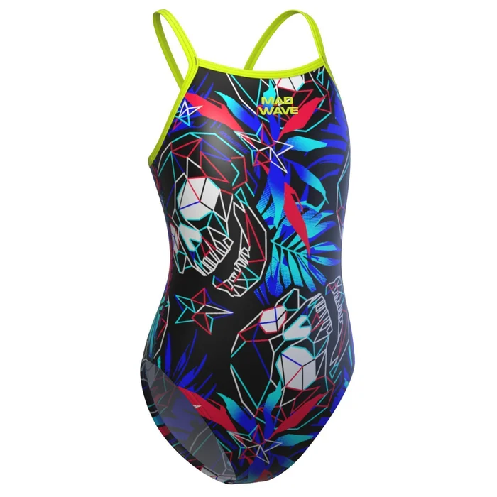 Maillot de bain 1 piu00e8ce fille Mad Wave Nera PBT D5 [Taille M]