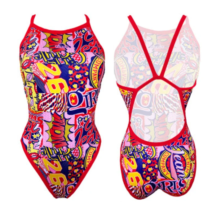 Maillot de bain 1 piu00e8ce fille Turbo Revolution&rsquo; Girl Sweet Girl [Taille 2 ans]