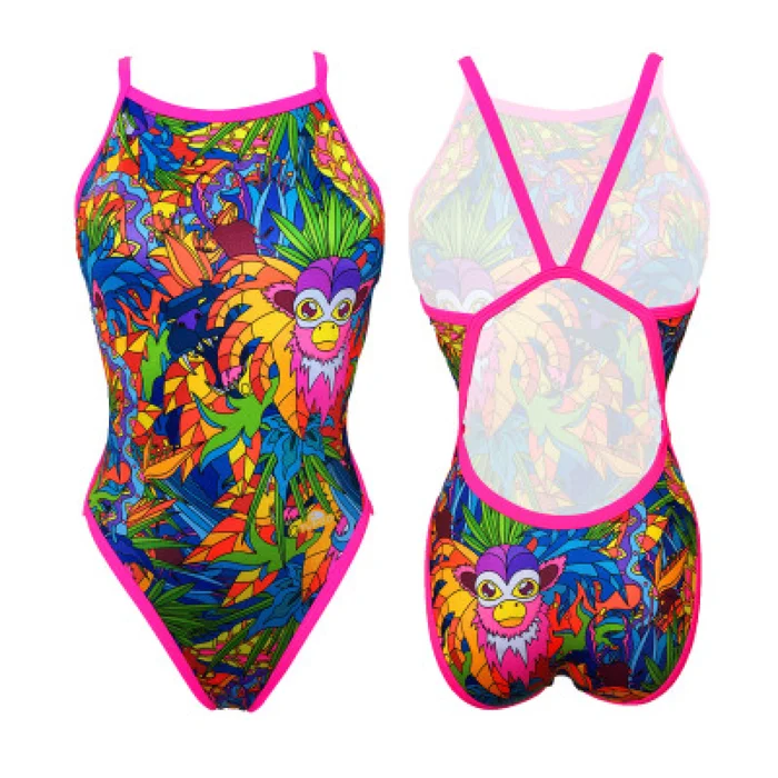 Maillot de bain 1 piu00e8ce fille Turbo Revolution&rsquo; Titti [Taille 2 ans]