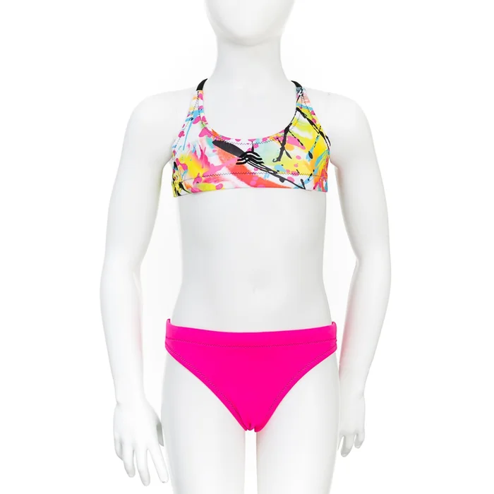 Maillot de bain 2 piu00e8ces fille Aquarapid Bikpaintj [Taille 8 ans]
