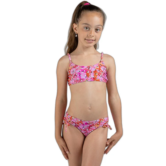 Maillot de bain 2 piu00e8ces fille Aquarapid Liuflowers [Taille 4 ans]
