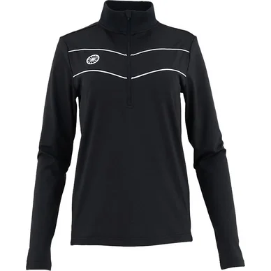 Maillot de Tennis The Indian Maharadja Women Baroda Chevron Half Zip Black