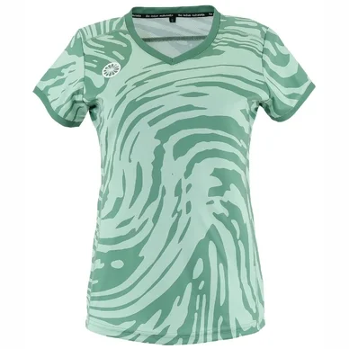 Maillot de Tennis The Indian Maharadja Women Kadiri Animal Tee Olive