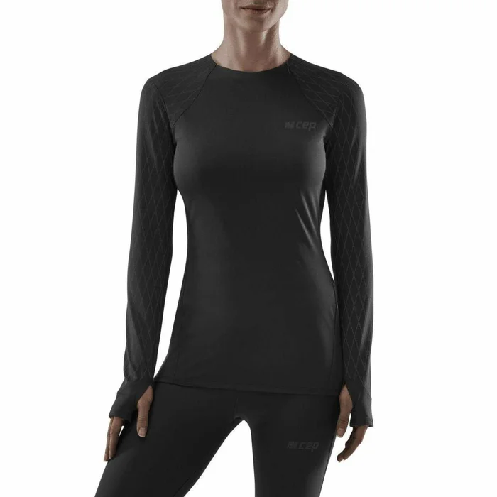 Maillot pour les tempu00e9ratures froides manches longues femme CEP Compression [Taille XS]