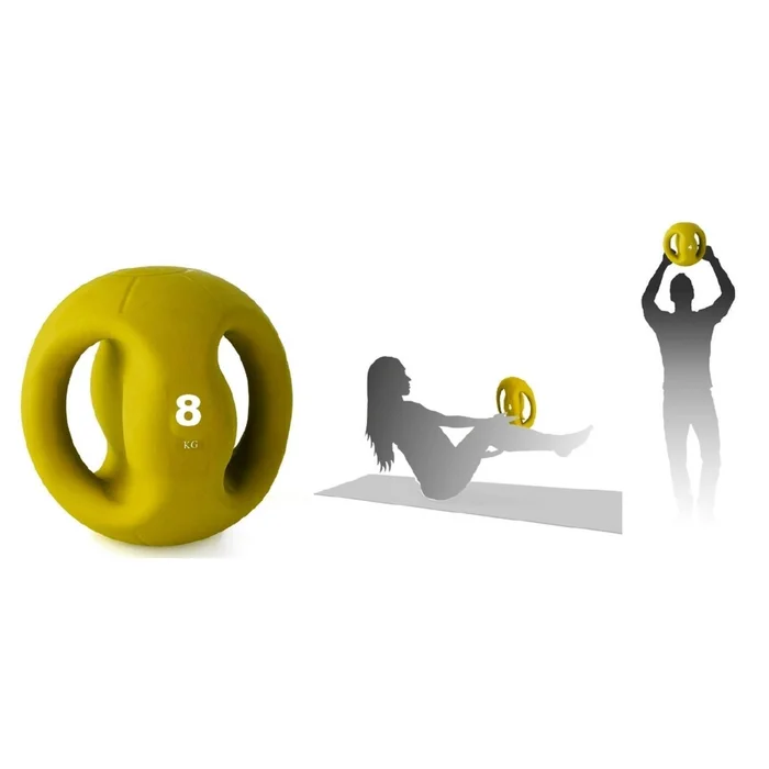 Medecine ball avec poignée Tremblay 8 kg
