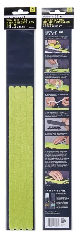 Meilleur Choix Twin Peau Ski de Fond 100% Mohair Narrow