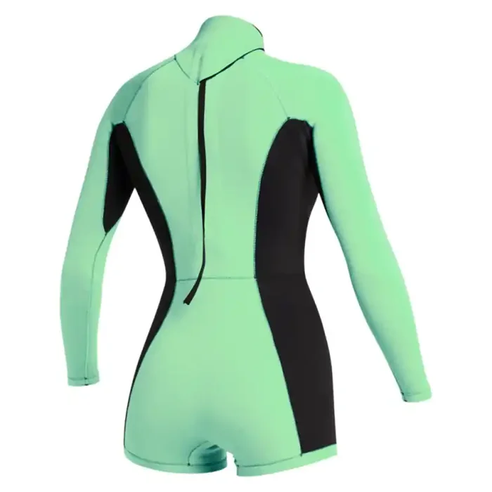 Meilleur Prix Shorty manches longues mystic lunar bk 2-2 backzip woman lime green