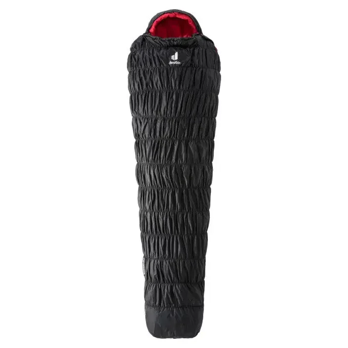 Meilleure Qualité Sac de couchage Deuter EXOSPHERE 0° / ZIP LEFT Black/Fire