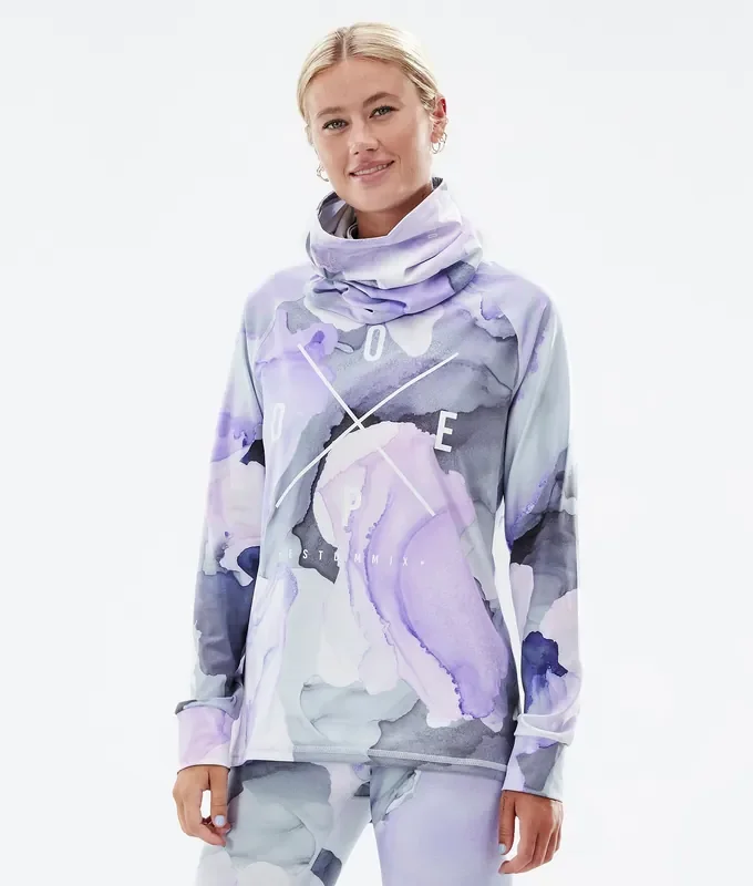 Meilleure Vente Dope Snuggle W 22 Tee-shirt thermique Femme 2X-Up Blot Violet