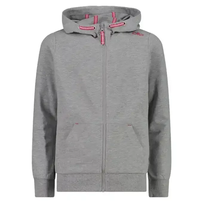 Meilleure Vente Veste enfant CMP KID JACKET FIX HOOD Grey/Strawberry