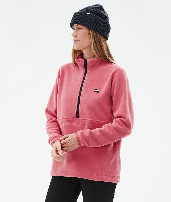 Montec Echo W Sweat Polaire Femme Light Red Paiement Sécurisé