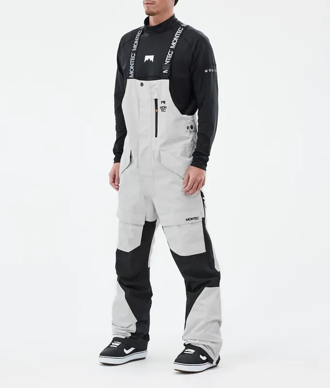 Montec Fawk Pantalon de Snowboard Homme Light Grey/Black Livraison Express