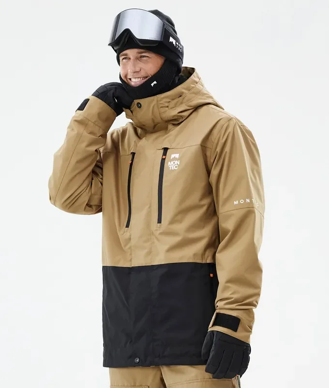Montec Fawk Veste Snowboard Homme Gold/Black Vente Directe