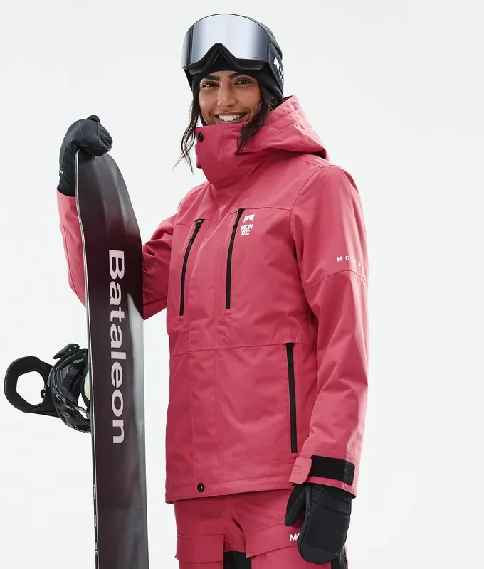 Montec Fawk W Veste Snowboard Femme Light Red Top Qualité