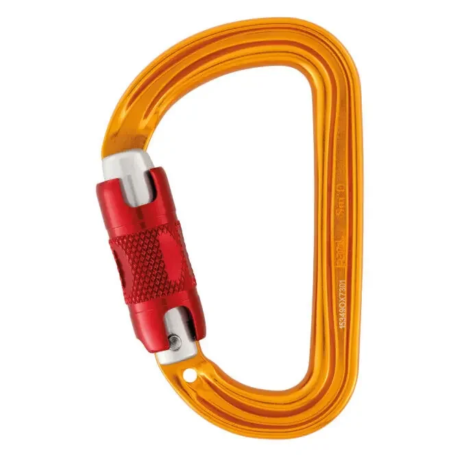 Mousqueton Petzl SM’D TWIST LOCK Yellow Livraison Gratuite