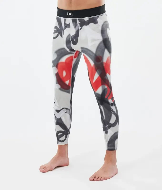 Must-Have Dope Snuggle Pantalon thermique Homme 2X-Up Spray Black Red