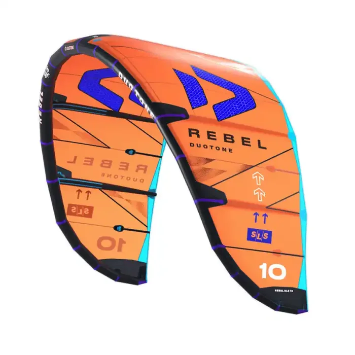 Nouvel Arrivage Aile de kitesurf duotone rebel sls orange-bleu 2025
