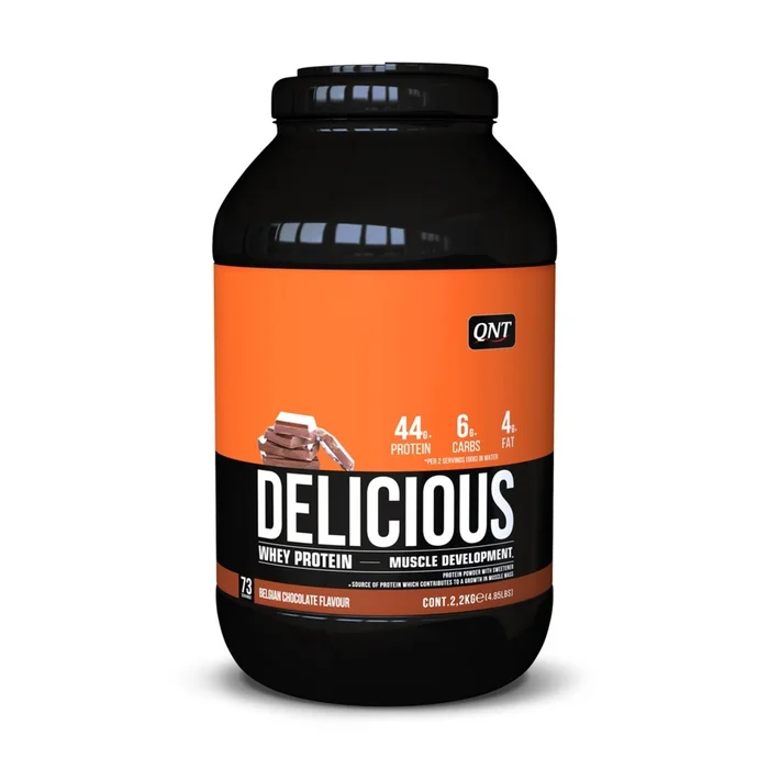 Nutrition protéinée poudre de protéines de lactosérum chocolat QNT Delicious Whey