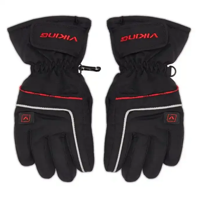 Offre Limitée Gants de ski Viking KEVIN KIDS Black Red