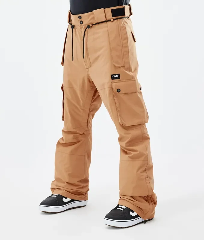 Offre Spéciale Dope Iconic Pantalon de Snowboard Homme Khaki Yellow