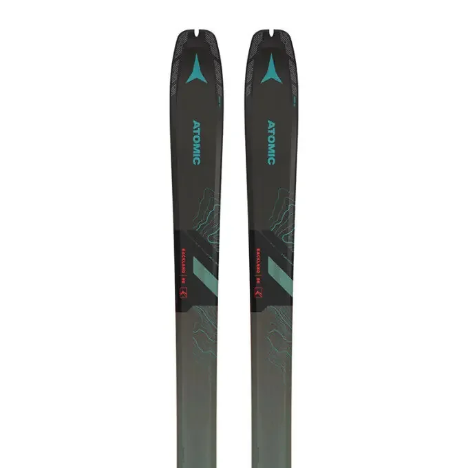 Pack de skis Atomic BACKLAND 88 + SKINS 88/89 Black +fix Haute Qualité