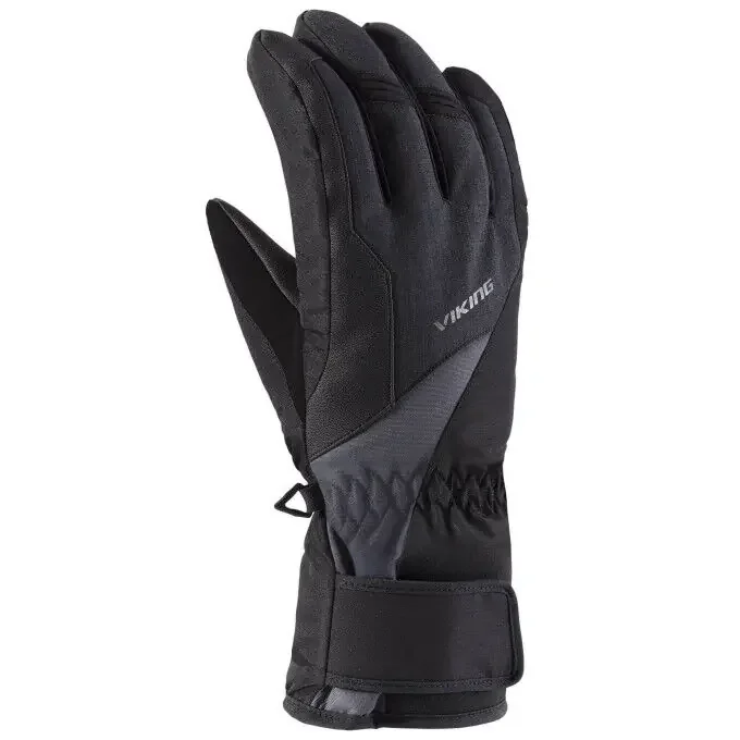 Paiement Sécurisé Gants de ski Viking SANTO GLOVES MAN Black Melange