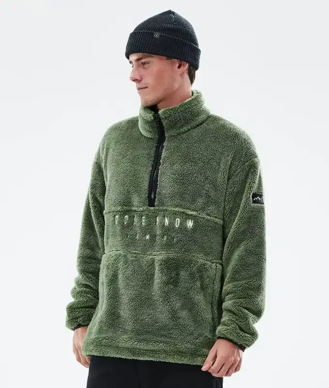 Pas Cher Dope Pile Sweat Polaire Homme Moss Green