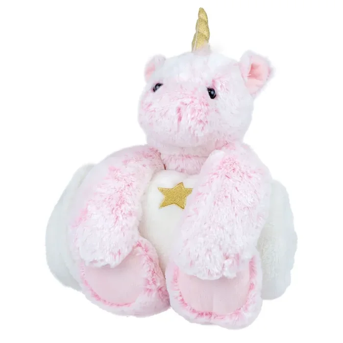 Peluche Licorne rose avec Couverture Plaid Dani Creations Fait Main