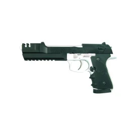 Pistola Airsoft Manual Bicolor con Freno de Boca
