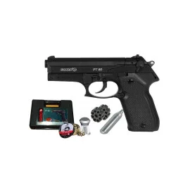 Pistola de Balines Gamo PT-80 FULL METAL + 250 balines + Botella CO2