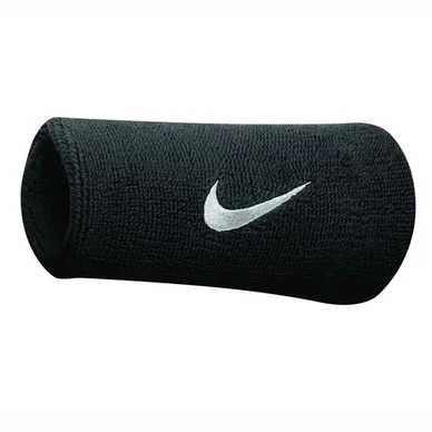 Poignet de Tennis Nike Swoosh Doublewide Wristband Noir