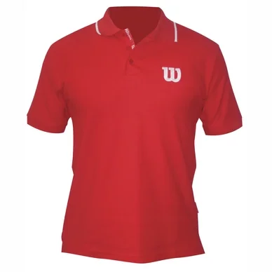 Polo de Tennis Homme Wilson W Rouge