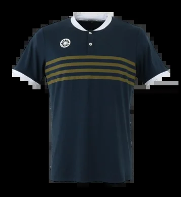 Polo de Tennis The Indian Maharadja Men Kadiri Striped Button Navy