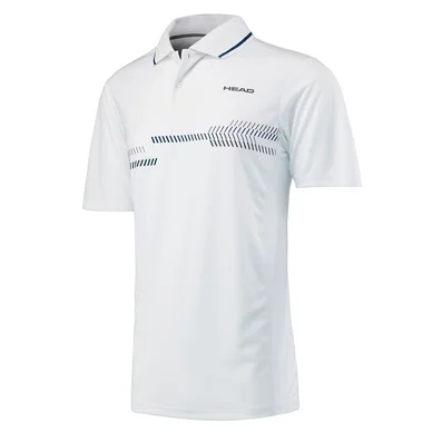 Polo HEAD Club Technical Polo Shirt Boys White Navy