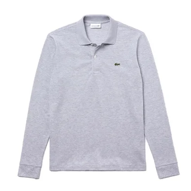 Polo Lacoste Men L1313 Manches Longues Classic Fit Marl Grey Melange