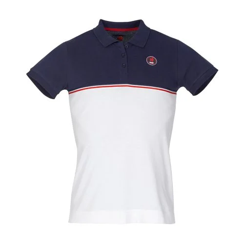 Polo Lifestyle France Rugby Blanc Femme